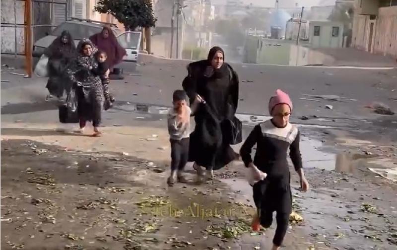 بالفيديو.. قصف مدفعي إسرائيلي على حي الأمل بخانيونس غزة
