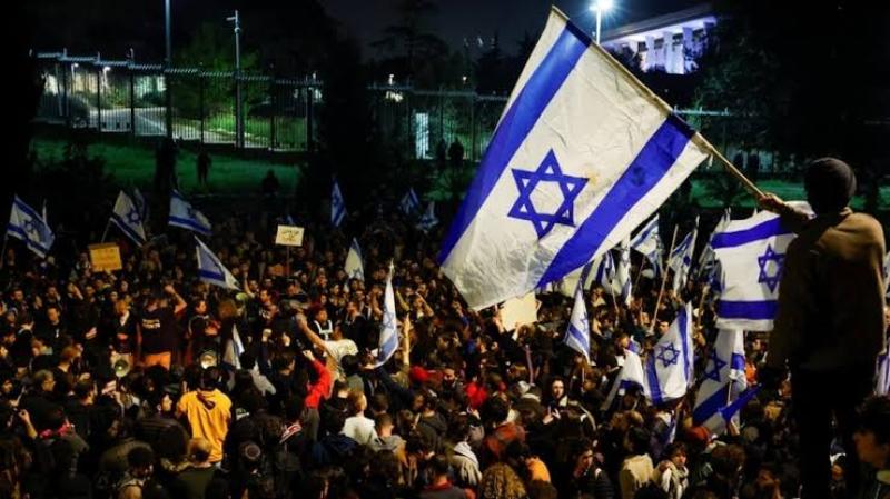 مظاهرات في إسرائيل ضد نتنياهو 