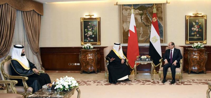 ملك البحرين والرئيس السيسي