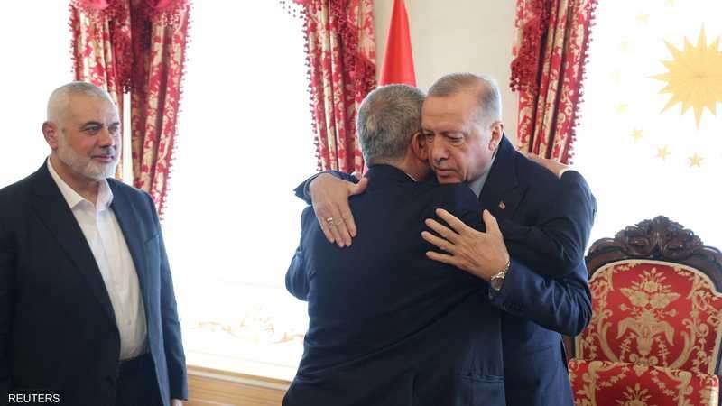 عقب ”تقارير الانتقال من قطر”.. لقاء يجمع أردوغان بهنية