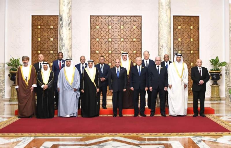 الرئيس السيسي لرؤساء البرلمانات العربية: الأولوية القصوى لوقف نزيف الدم الفلسطيني