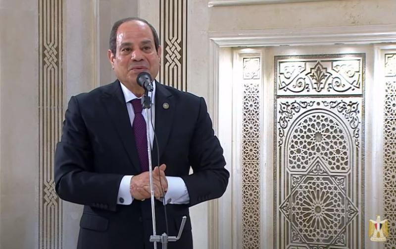 افتتاح مسجد السيدة زينب .. الرئيس السيسي: آل البيت وجدوا الأمن والأمان والاستقرار  في مصر