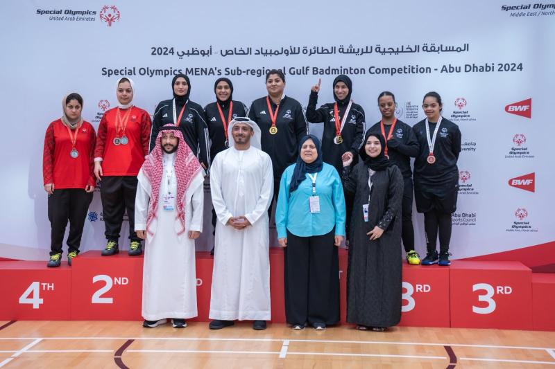 ختام ناجح للمسابقة الخليجية الأولى للريشة الطائرة للأولمبياد الخاص