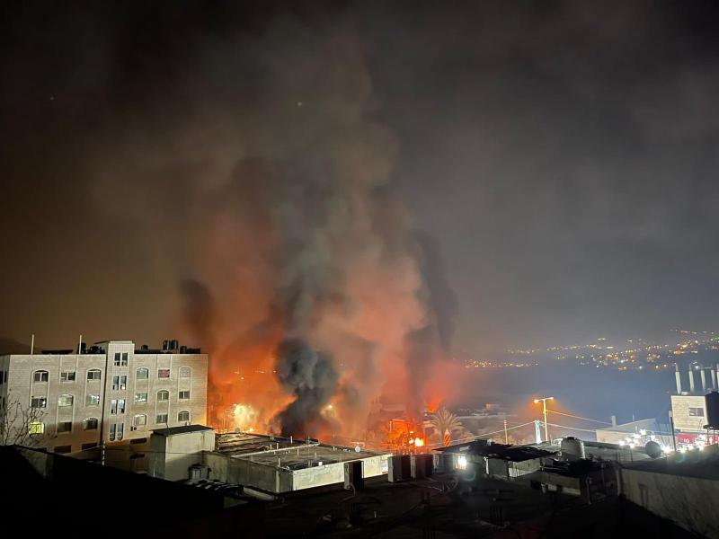 حرق القرى الفلسطينية