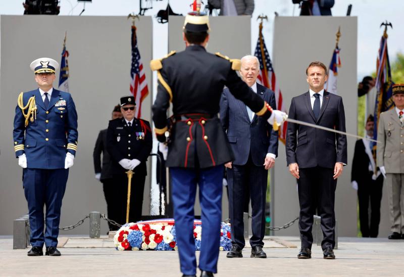 الرئيس الفرنسي ونظيره الأمريكي