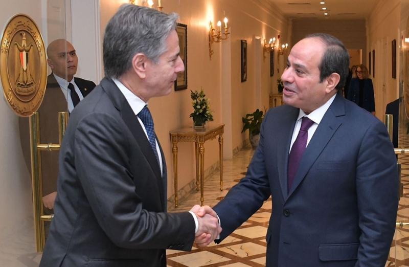 الخارجية الأمريكية: بلينكن يشكر الرئيس السيسي على دور مصر في الوساطة بشأن بغزة