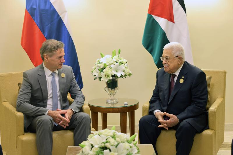 الرئيس الفلسطينى يستقبل رئيس وزراء سلوفينيا