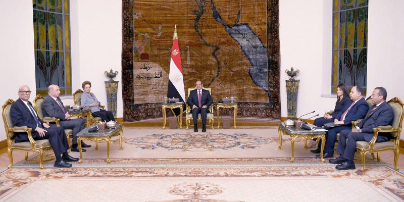 الرئيس السيسي:  مصر تطلع لمتابعة الخطط المستقبلية لبنك التنمية الجديد