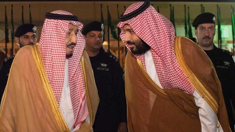 خادم الحرمين الشريفين الملك سلمان بن عبدالعزيز آل سعود وولي عهده الأمير محمد بن سلمان