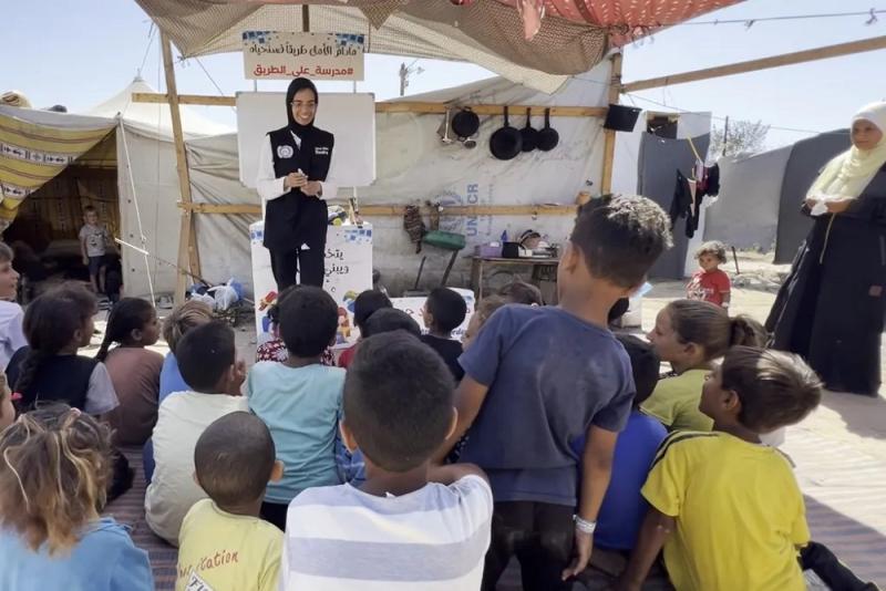 تتحدى العدوان الإسرائيلي.. قصة المدرسة المتنقلة في غزة