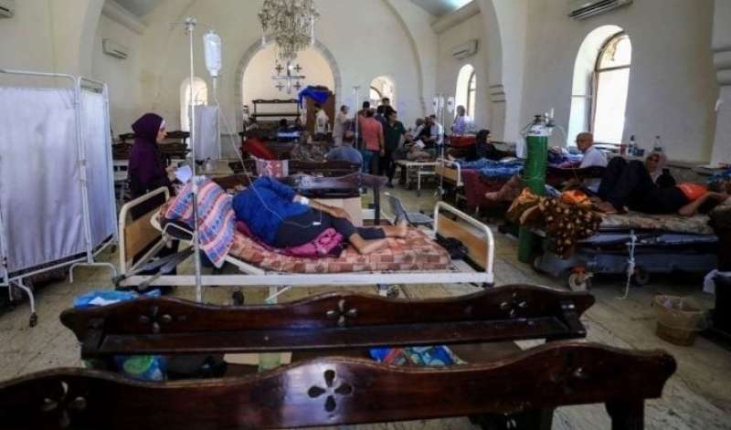 العدوان على غزة يحول كنيسة إلى عيادة طبية.. تفاصيل