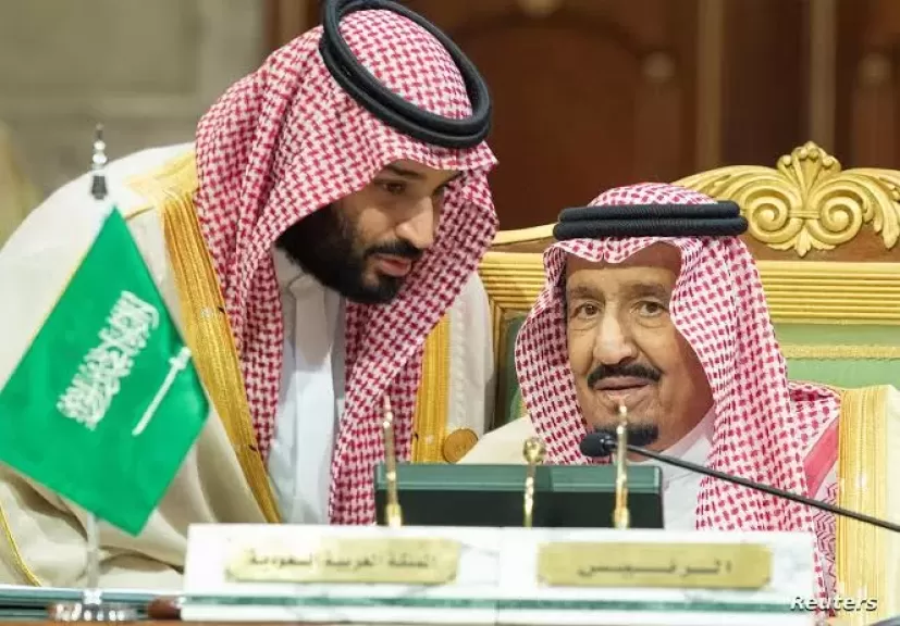 الملك سلمان وولي العهد السعودي