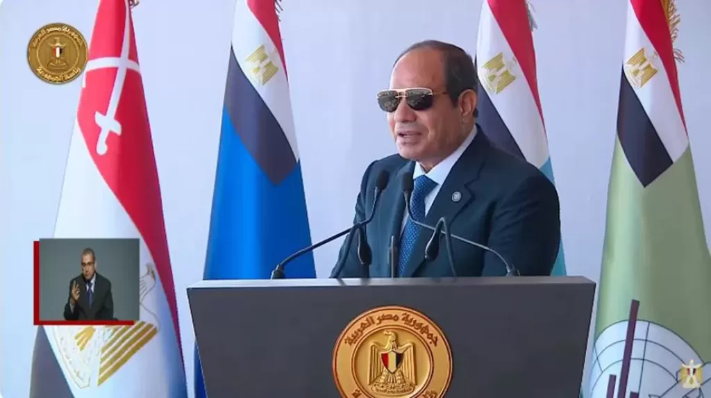 الرئيس السيسي: السلام خيار استراتيجي لمصر.. وموقفنا ثابت تجاه القضية الفلسطينية