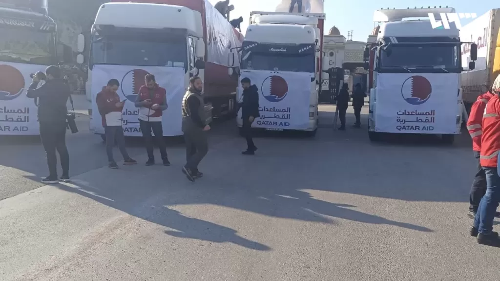 حلب تستقبل أول دفعة من المساعدات القطرية