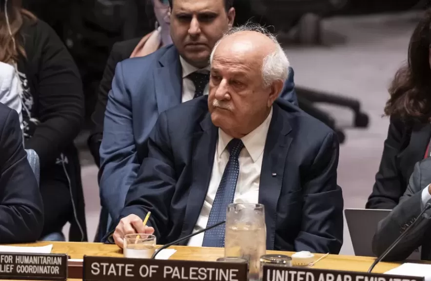 دموع هزت عرش مجلس الأمن.. مندوب فلسطين يبكي غزة (فيديو)