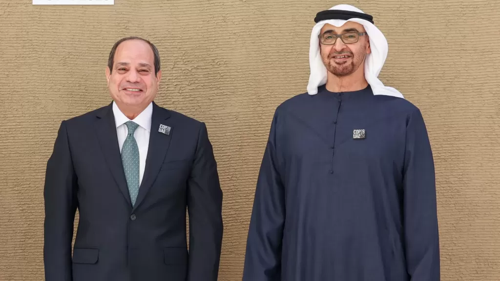 رئيسا مصر والإمارات يؤكدان ضرورة وقف فوري لإبادة غزة