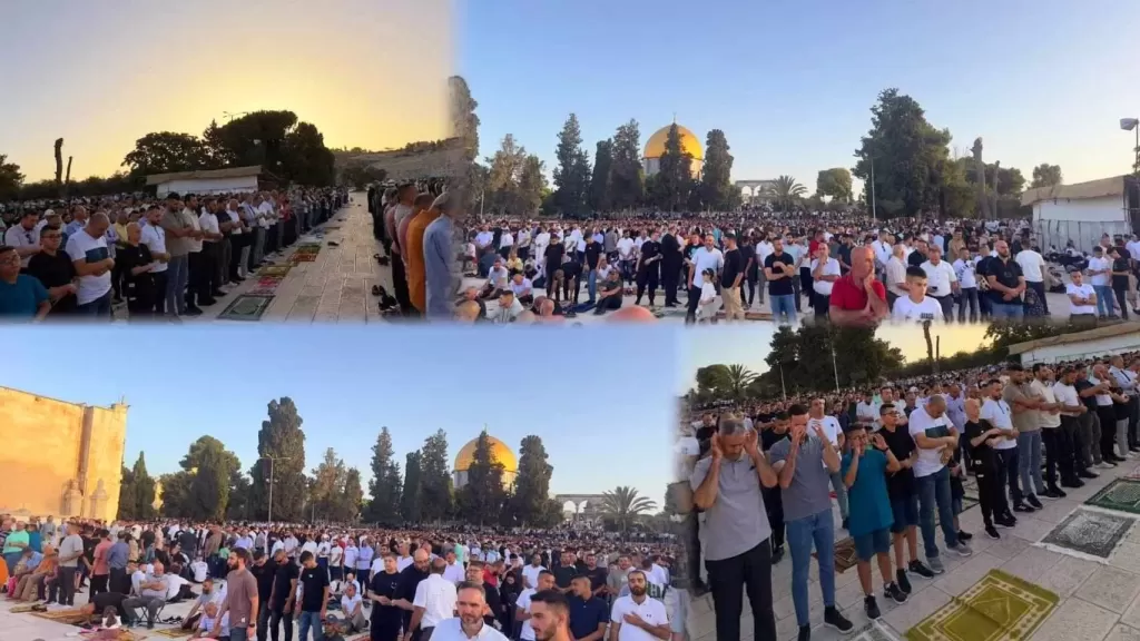 صلاة العيد في الأقصى.. روحانية تحت الحصار واستفزازات المستعمرين