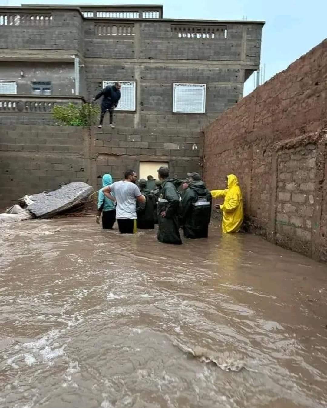 الفيضانات في إقليم طاطا بالمغرب.